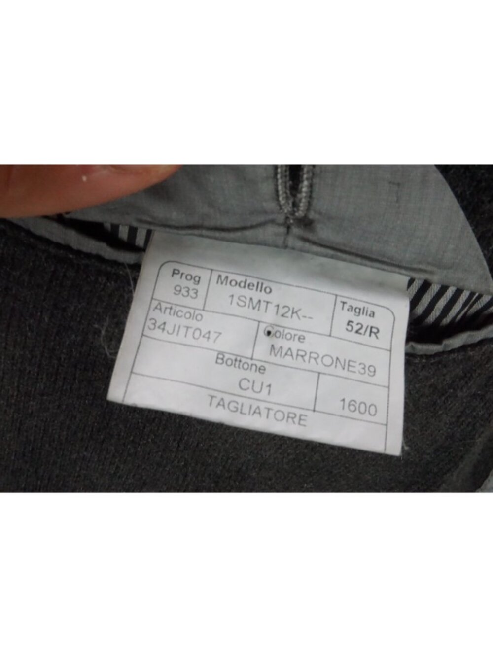 Tagliatore Gray Woven Wool Blend Sport Coat Jacket Sz 42R US Brand New - Picture 8 of 9